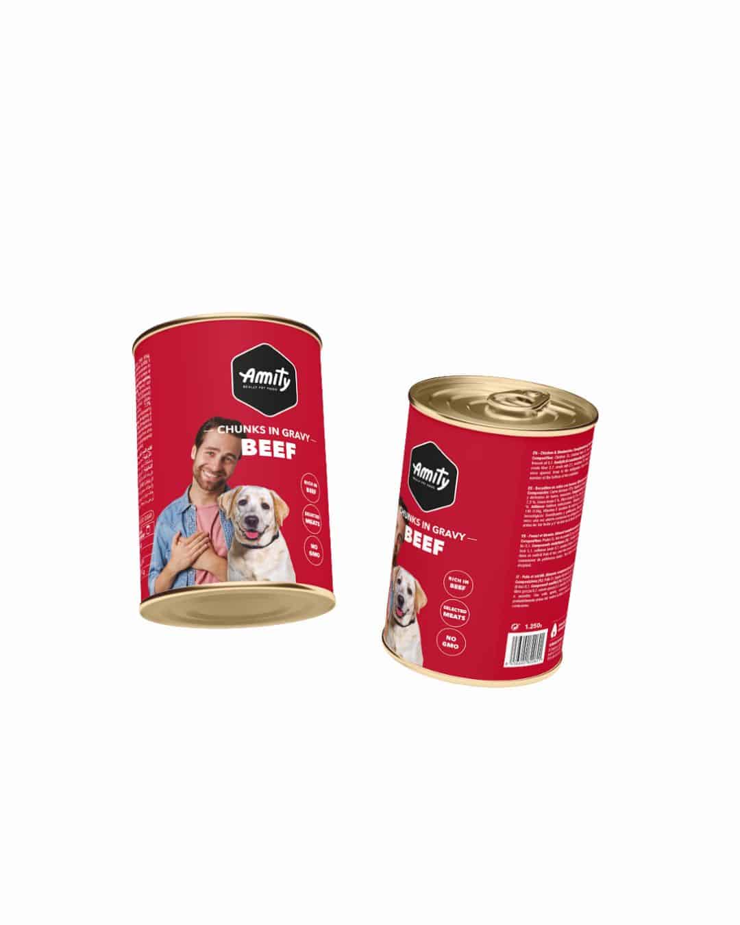 5PE41501 AMITY LATA ALIMENTO HUMEDO BEEF PERRO ADULTO 415GR - Imagen 1