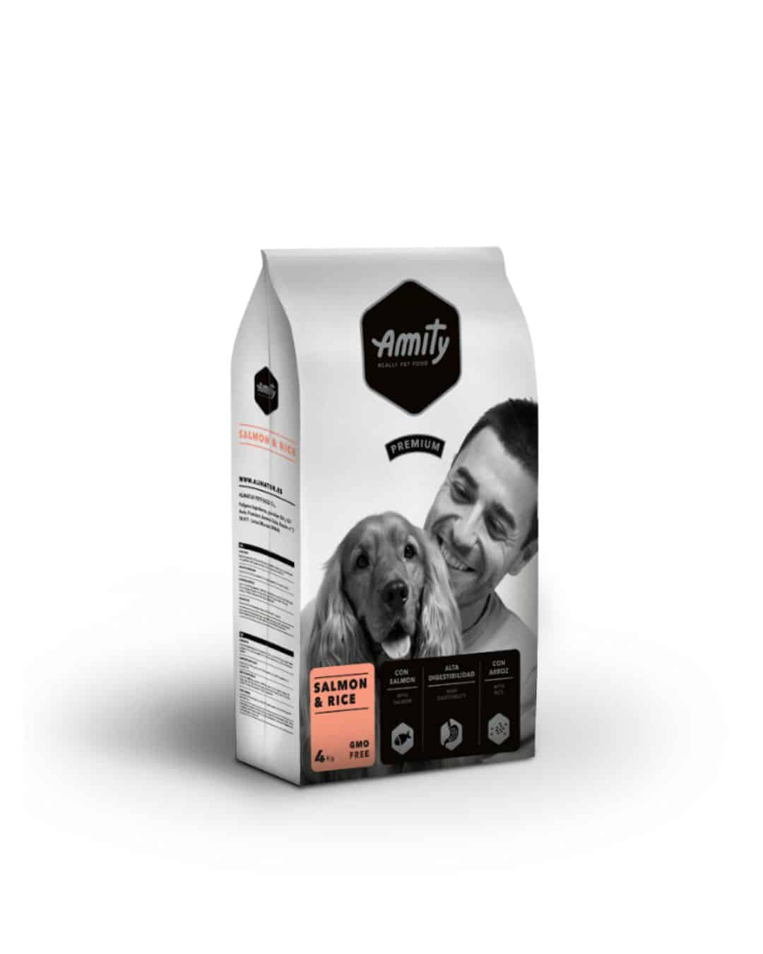 4PE040010 AMITY PREMIUM PERRO DE SALMON Y ARROZ 4kg - Imagen 1
