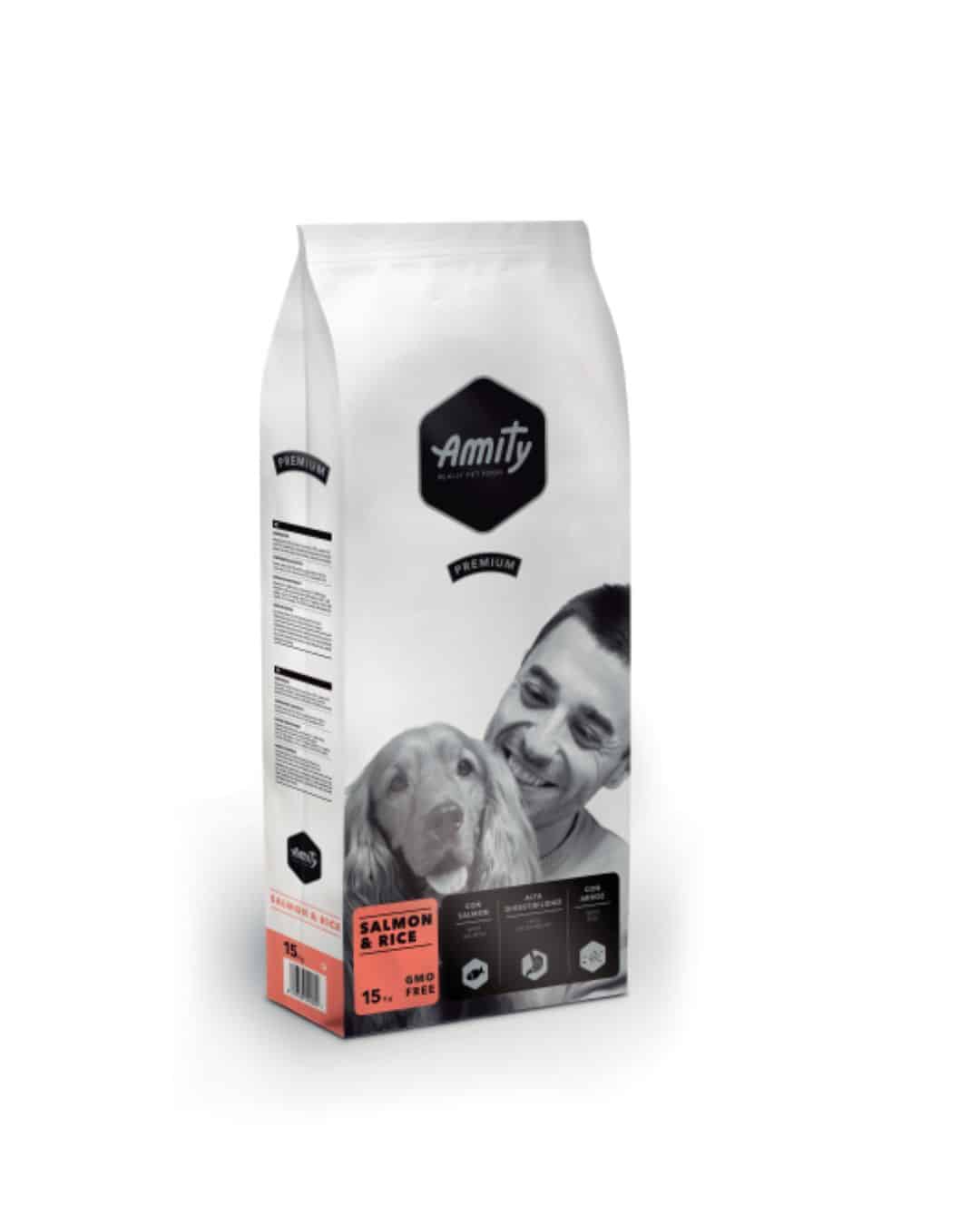 4PE100025 AMITY PREMIUM PERRO DE SALMON Y ARROZ 15KG - Imagen 1