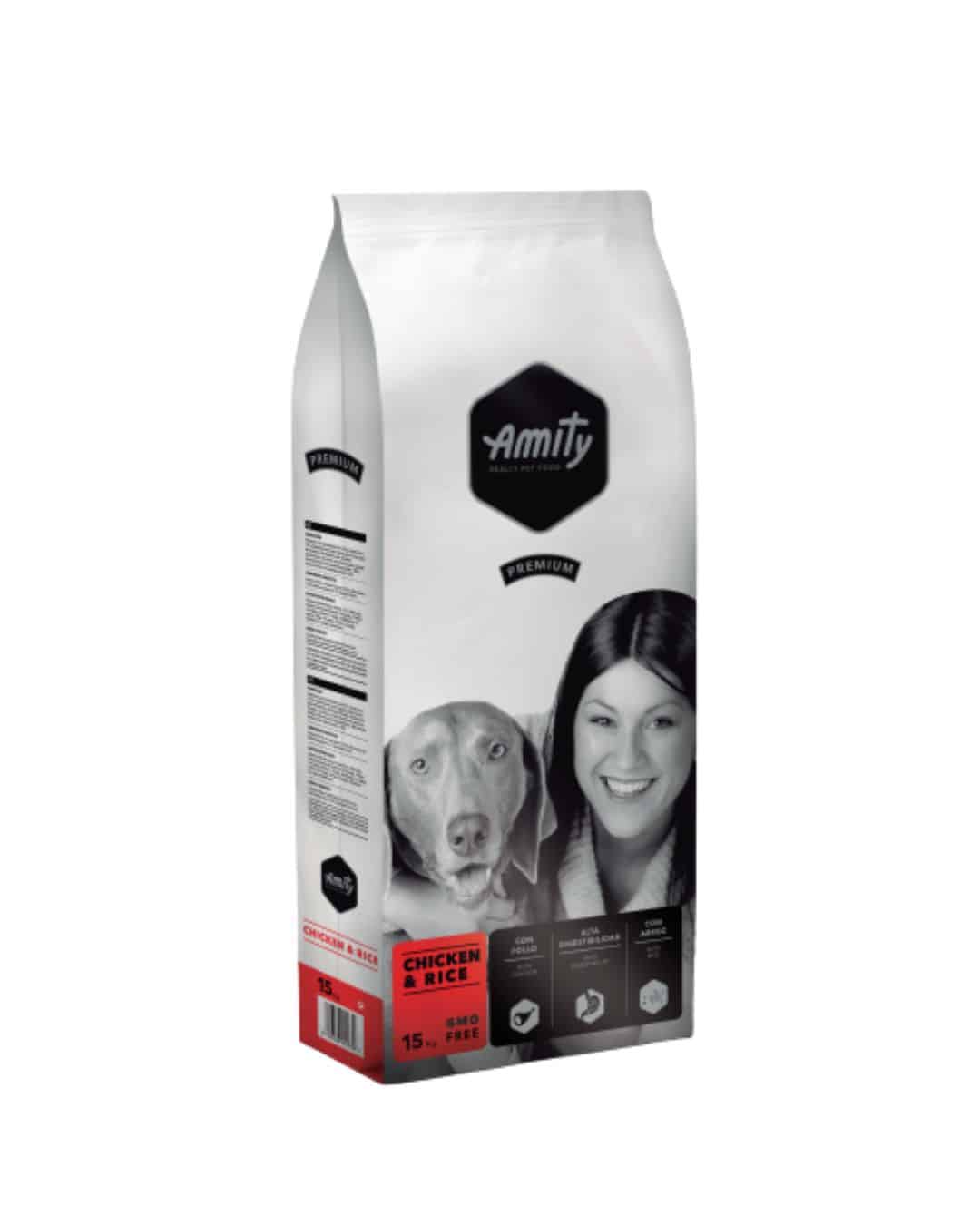 4PE150070 AMITY PREMIUM PERRO DE POLLO Y ARROZ 15KG - Imagen 1