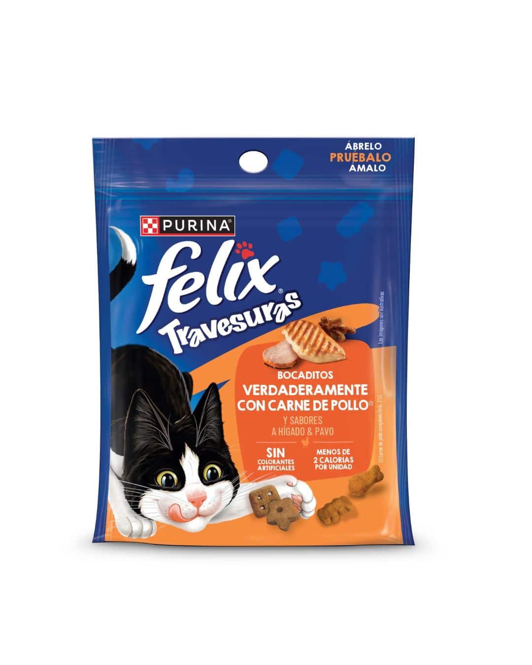travesuras pollo Snack Felix Travesuras Bocaditos De Pollo 40g - Imagen 1