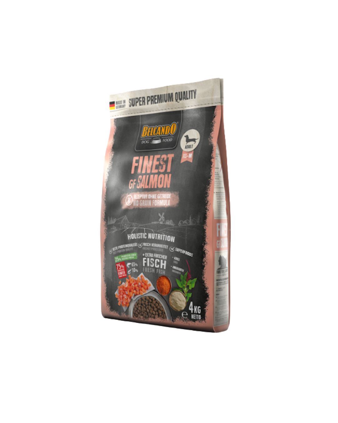 556505 Alimento Para Perro Belcando Finest GF Salmon 4Kg - Imagen 1
