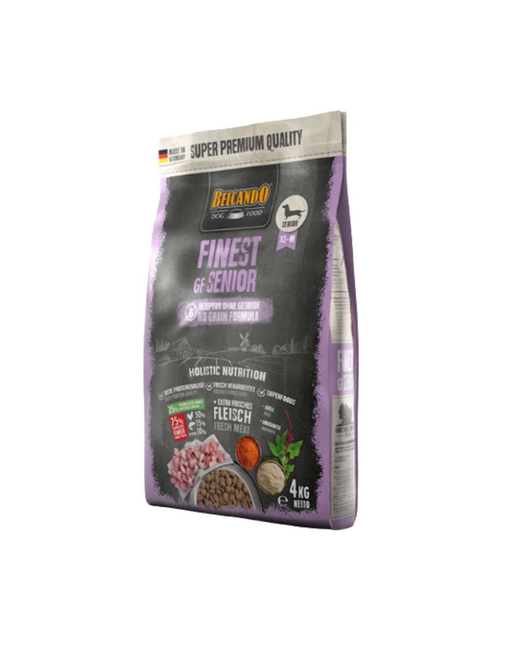 556715 belcando Alimento Para Perro Belcando Finest GF Perro Senior 4Kg - Imagen 1