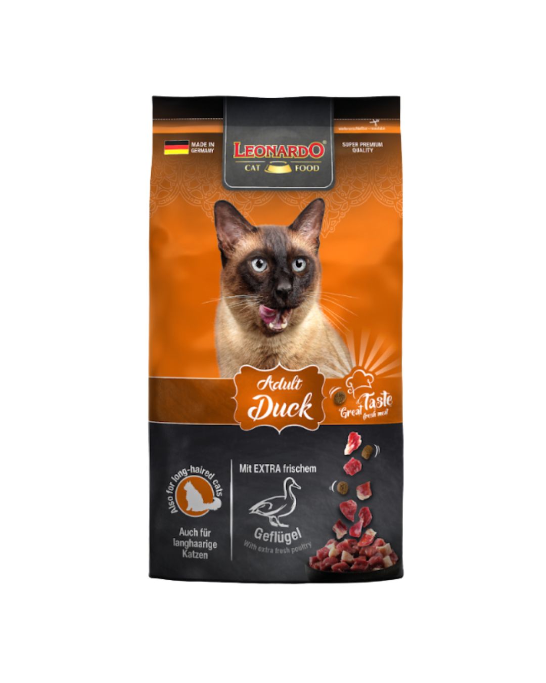 753315 leonardo Leonardo Alimento Gato Adulto Pato 1,8kg - Imagen 1