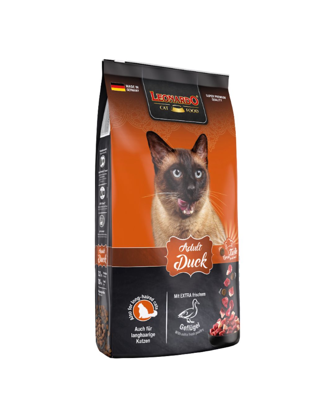 758325 leonardo Leonardo Alimento Gato Adulto Pato 7,5Kg - Imagen 1