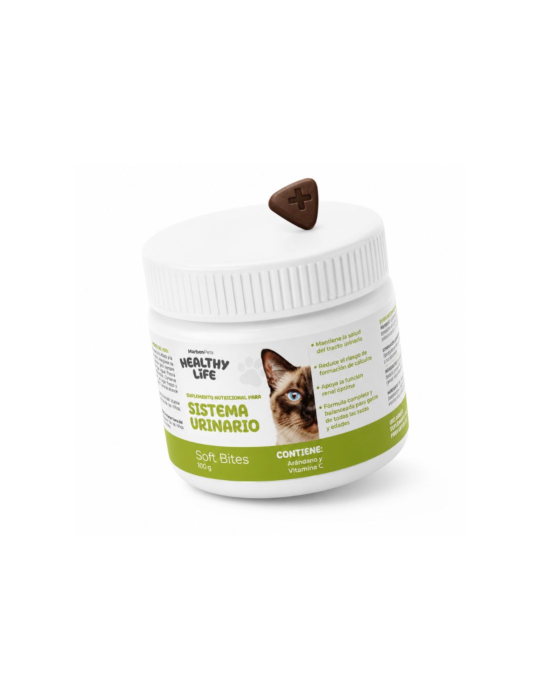 HLSM06 HEALTHY LIFE SUPLEMENTO MASTICABLE-SISTEMA URINARIO 250G - Imagen 1