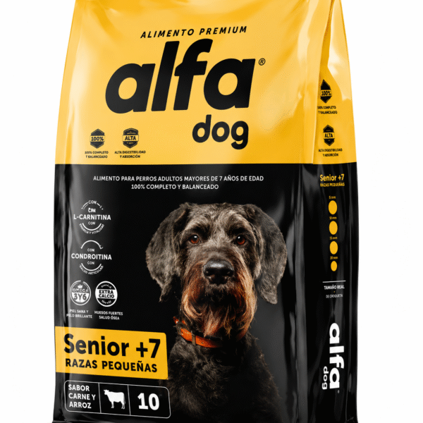 ALFA DOG PREMIUM SENIOR RAZAS PEQ 10 KG