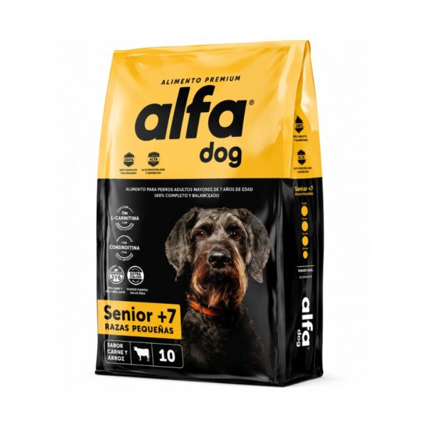ALFA DOG PREMIUM SENIOR RAZAS PEQ 10 KG