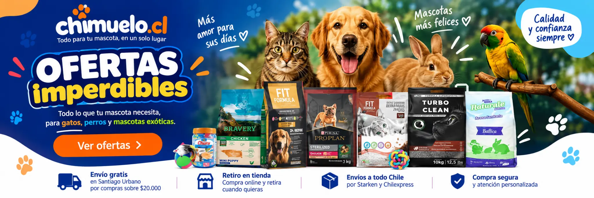 Ofertas imperdibles para todas las mascotas