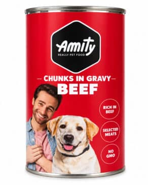 AMITY ALIMENTO HUMEDO DE CARNE PARA PERRO ADULTO 1250GR